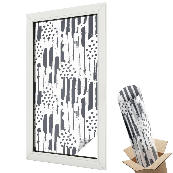 Okenní fólie Pruhy a tečky