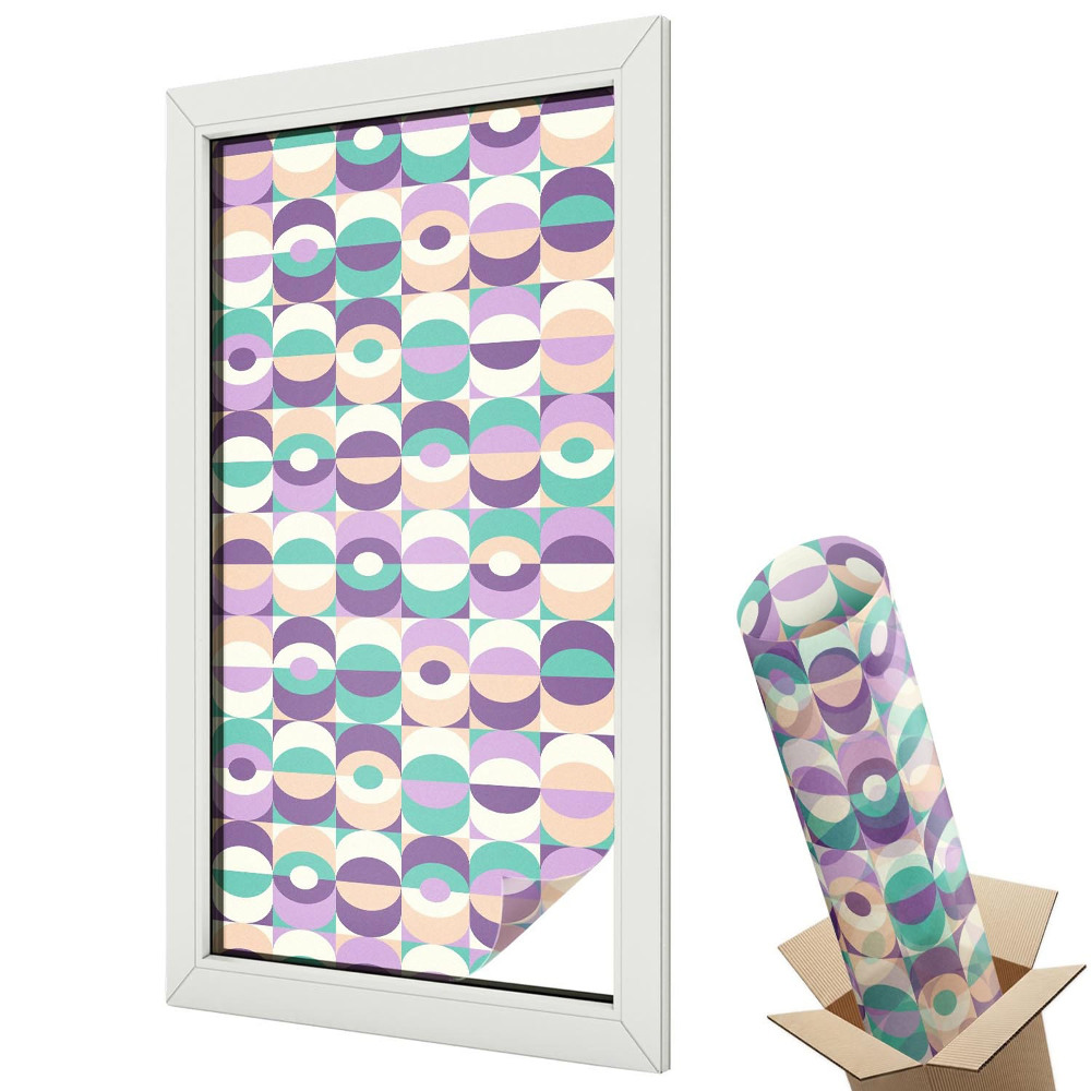 Fólie na okna proti slunci Barevné vzory