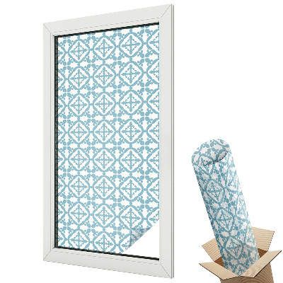 Okenní fólie Modré ozdoby