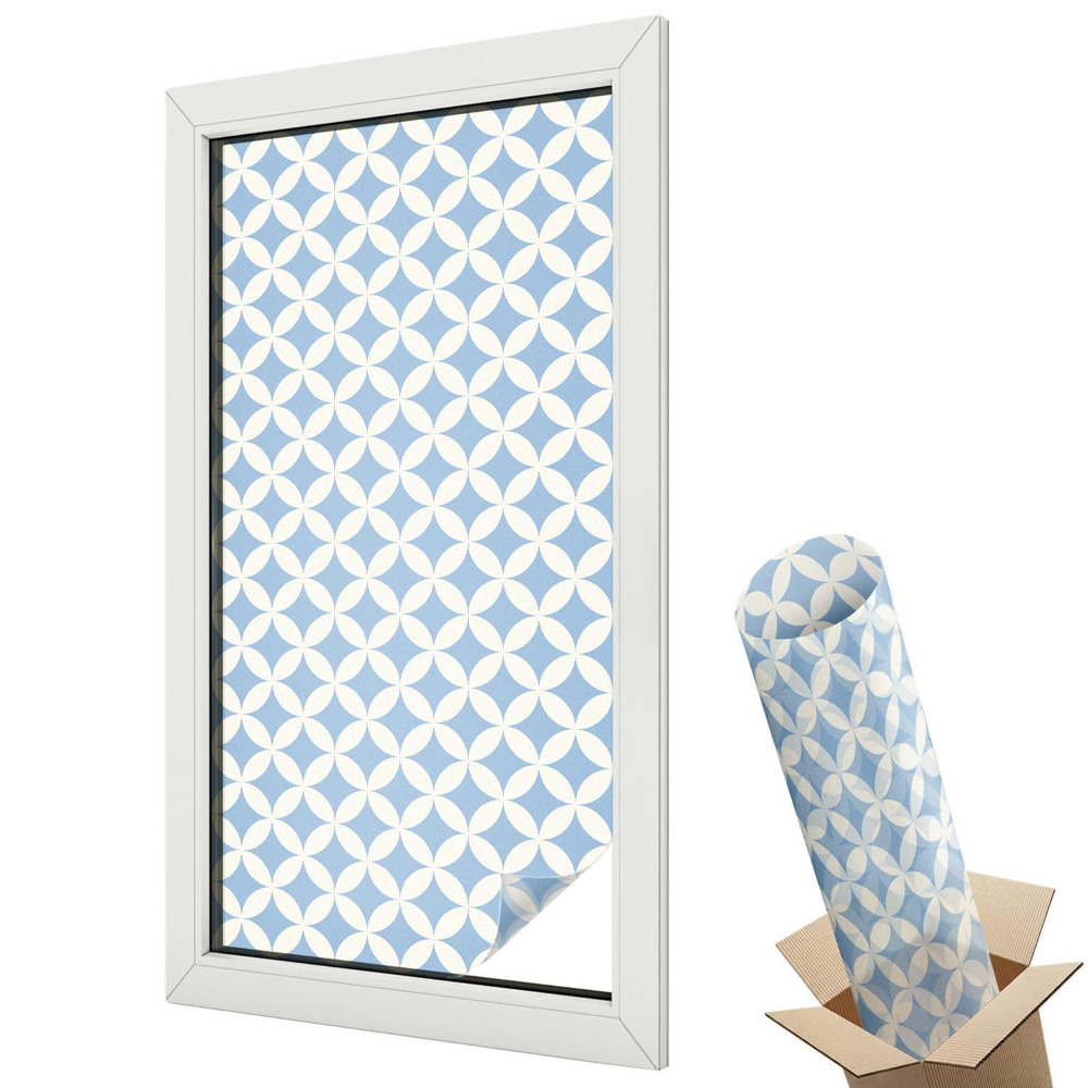 Protipohledová fólie na okna Geometrická elegance