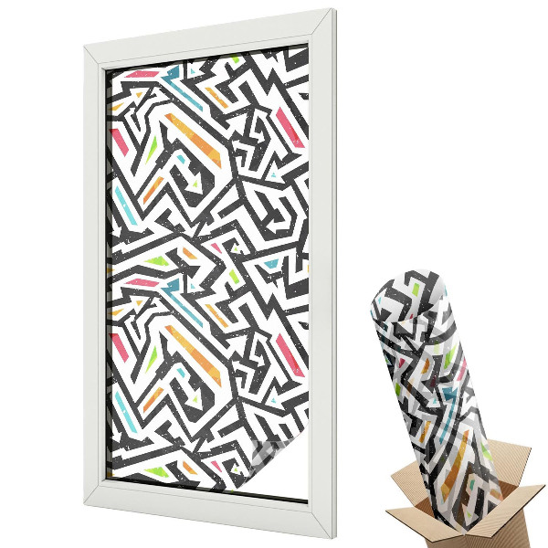 Fólie na okna proti slunci Abstraktní geometrie