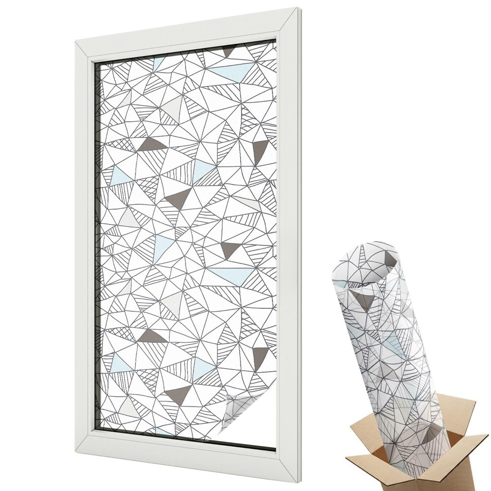 Fólie na okna aby nebylo vidět dovnitř Abstraktní tvary