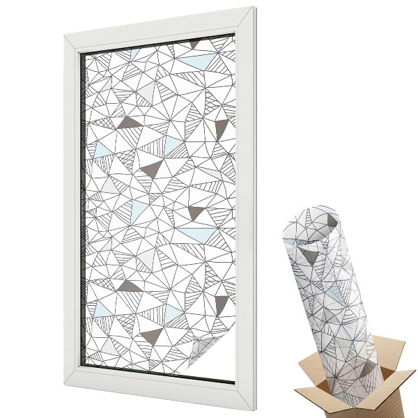 Fólie na okna aby nebylo vidět dovnitř Abstraktní tvary