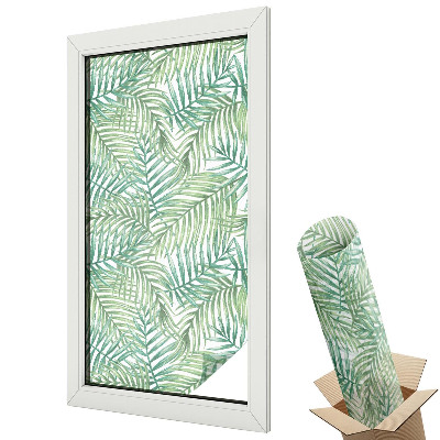 Fólie na okna aby nebylo vidět dovnitř Zelená kapradina