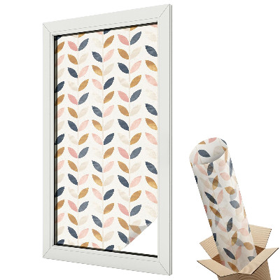 Fólie na okna aby nebylo vidět dovnitř Vzor listů