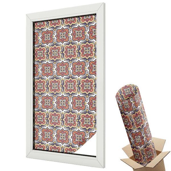 Okenní fólie Květinový ornament