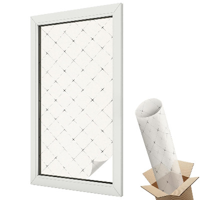 Fólie na okna proti slunci Geometrická mřížka