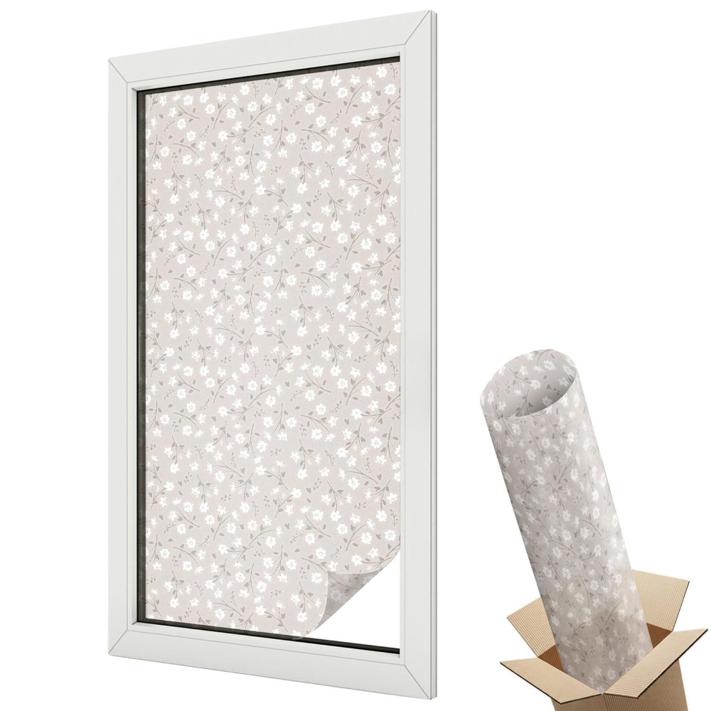 Protipohledová fólie na okna Květinová delikatesa