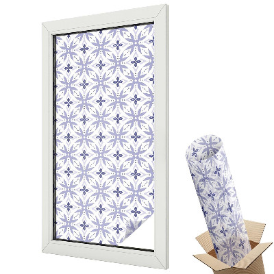 Fólie na okna proti slunci Fialové vzory