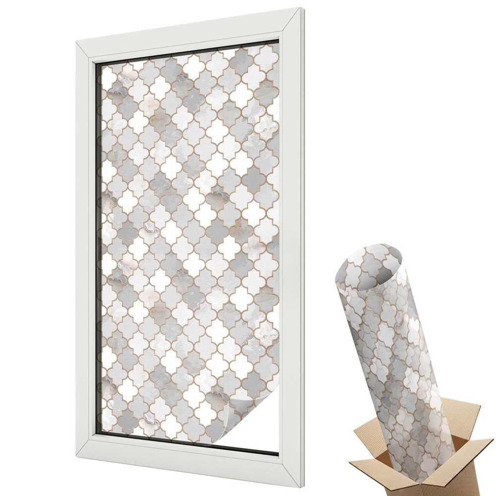 Fólie na okna aby nebylo vidět dovnitř Geometrická mozaika