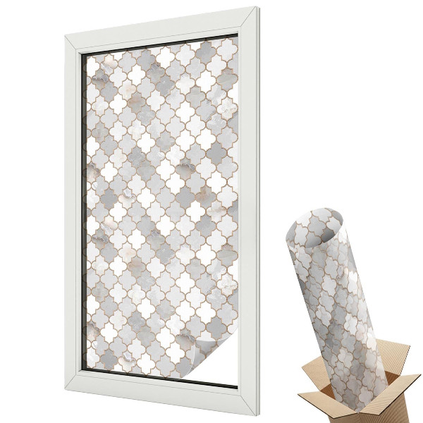 Fólie na okna aby nebylo vidět dovnitř Geometrická mozaika