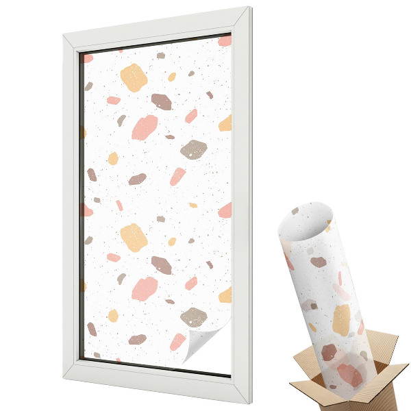 Fólie na okna aby nebylo vidět dovnitř Abstraktní terazzo