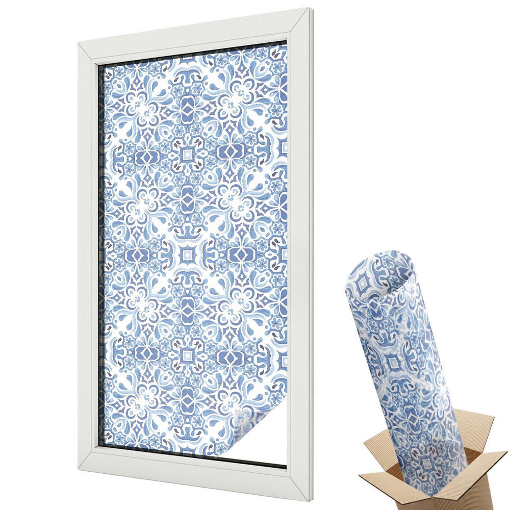 Fólie na okna aby nebylo vidět dovnitř Modré dlaždice