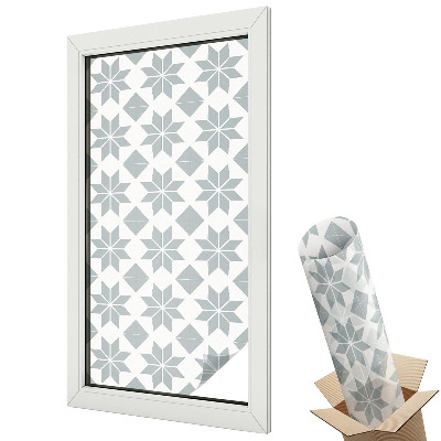 Protipohledová fólie na okna Geometrické hvězdy