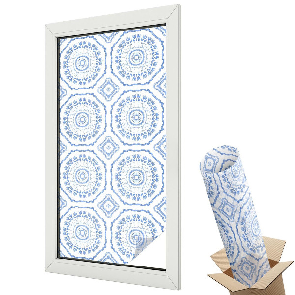 Fólie na okna aby nebylo vidět dovnitř Květinové ornamenty