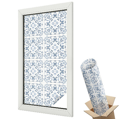 Protipohledová fólie na okna Květinové ornamenty