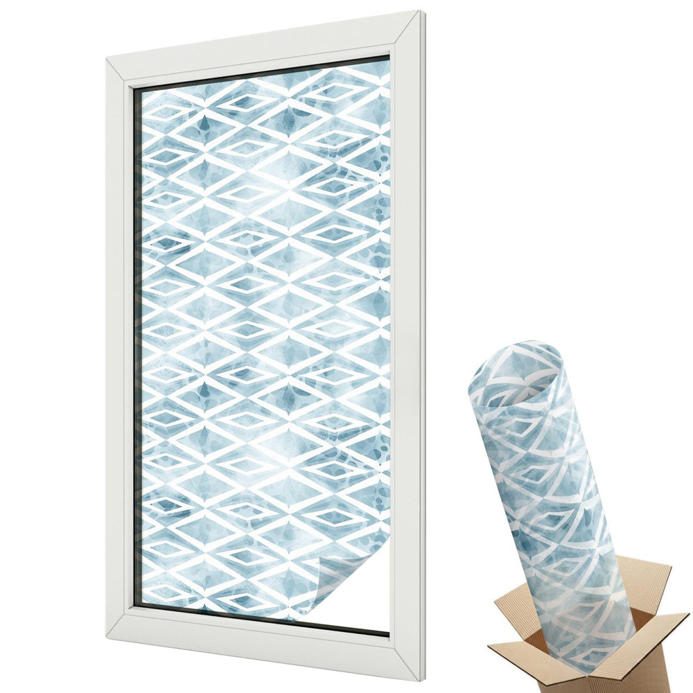 Fólie na okna aby nebylo vidět dovnitř Modré kosočtverce