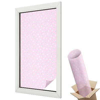 Protipohledová fólie na okna Květinový vzor