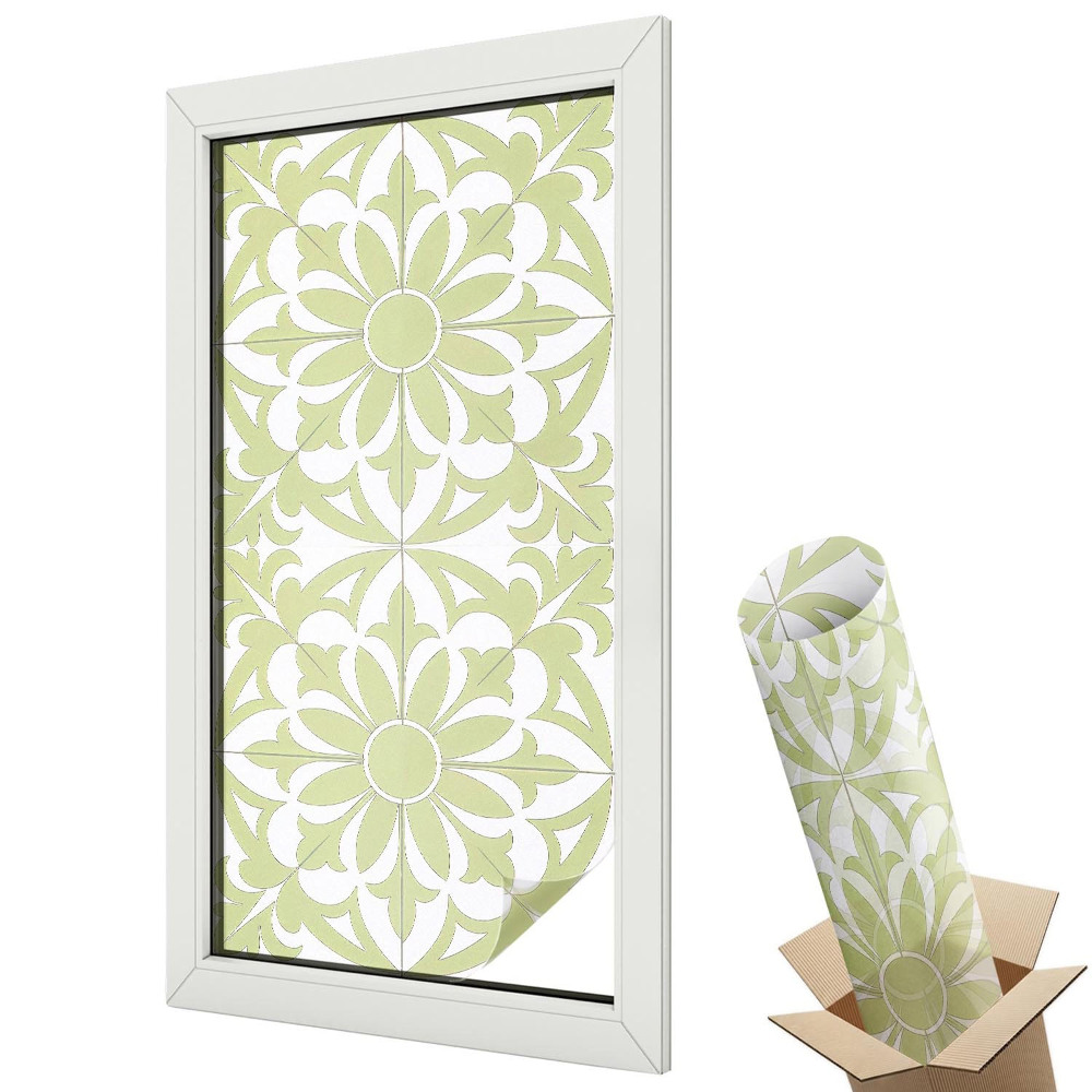 Protipohledová fólie na okna Zelená ozdoba