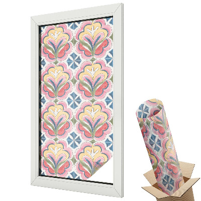 Fólie na okna aby nebylo vidět dovnitř Květinové vzory