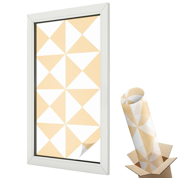 Fólie na okna proti slunci Geometrické trojúhelníky