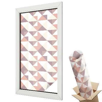 Fólie na okna proti slunci Moderní trojúhelníky