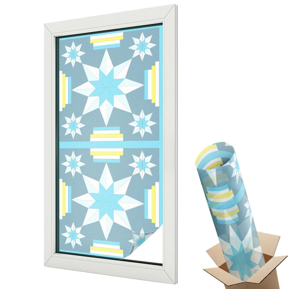 Protipohledová fólie na okna Hvězdný vzor