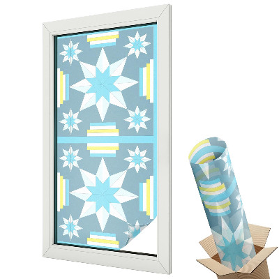 Protipohledová fólie na okna Hvězdný vzor