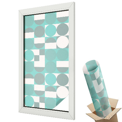 Protipohledová fólie na okna Geometrické tvary