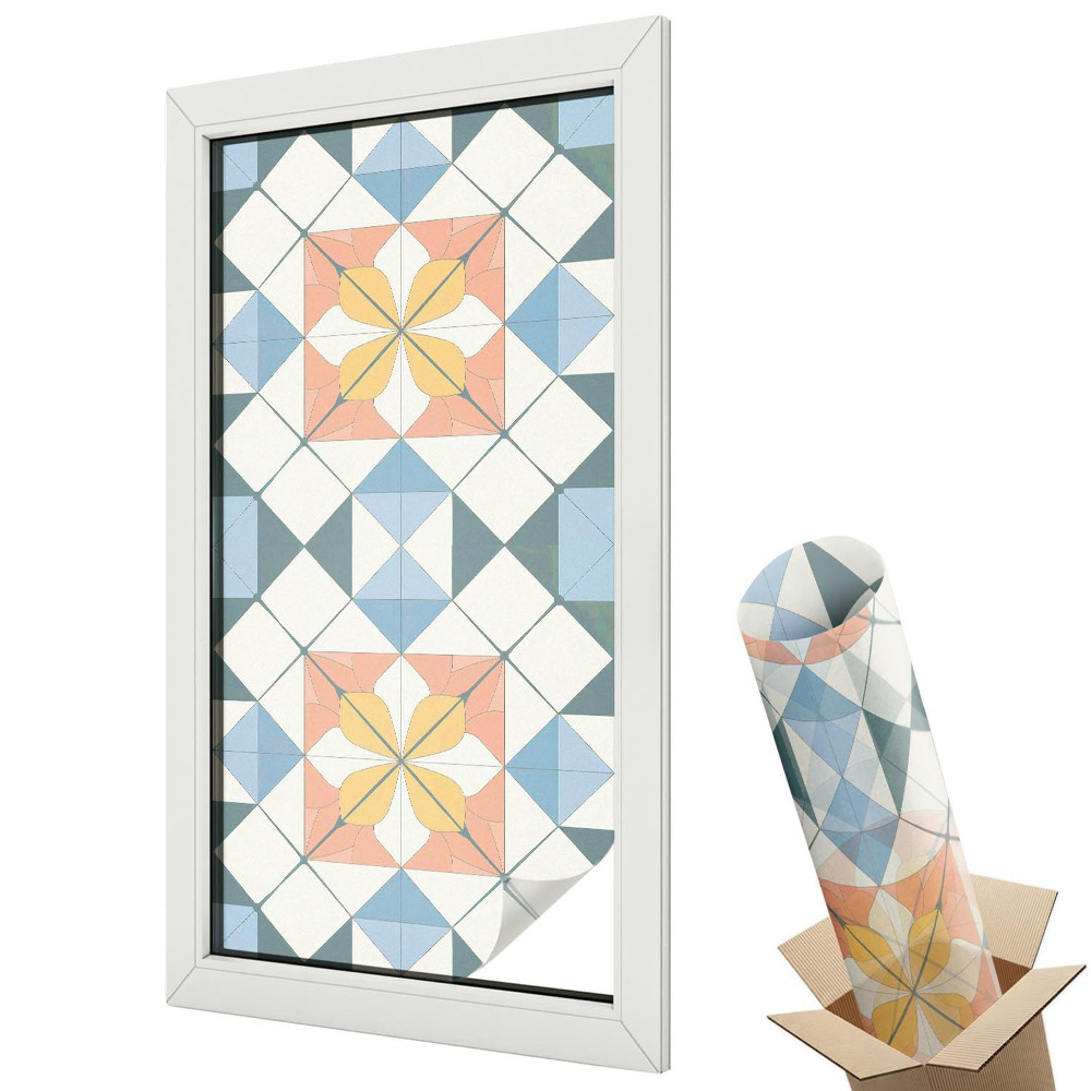 Fólie na okna proti slunci Barevná symetrie