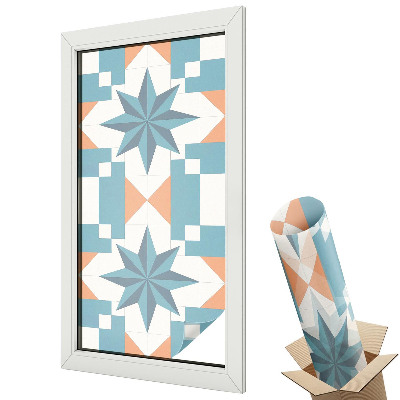 Protipohledová fólie na okna Modré hvězdy