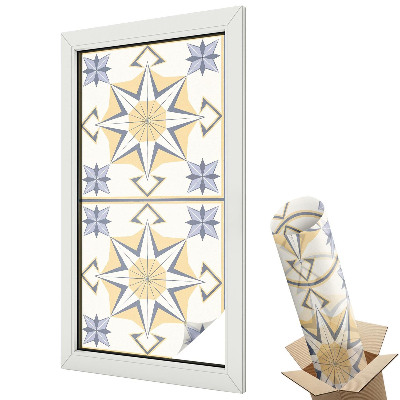 Fólie na okna aby nebylo vidět dovnitř Geometrické hvězdy