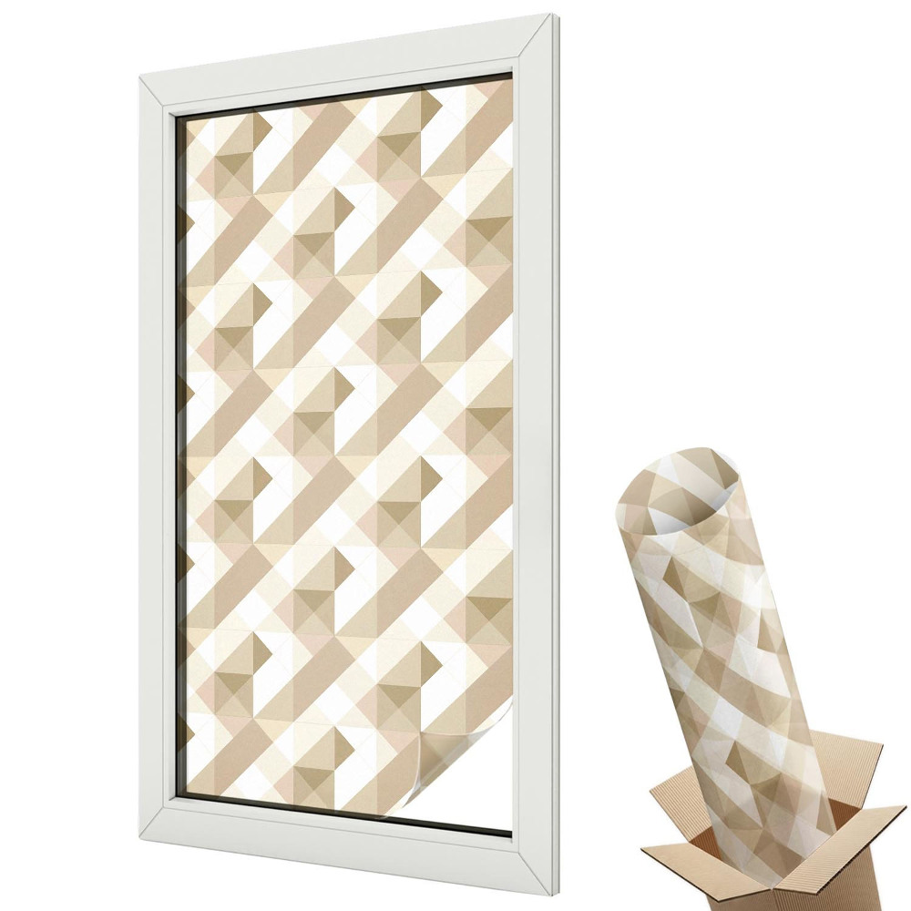 Fólie na okna aby nebylo vidět dovnitř Trojúhelníkové vzory