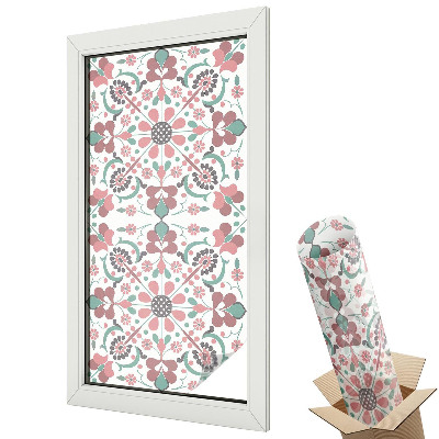 Fólie na okna aby nebylo vidět dovnitř Květinová harmonie