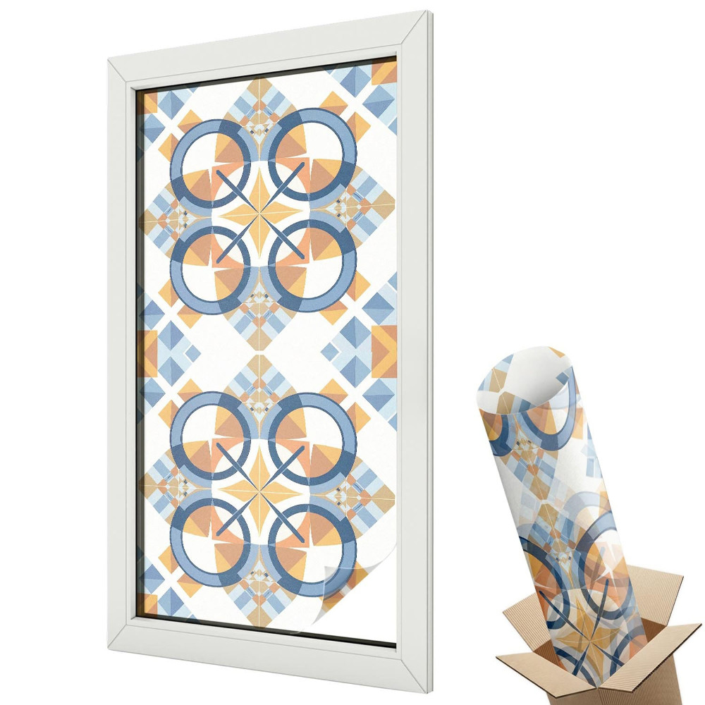 Fólie na okna proti slunci Geometrický vzor