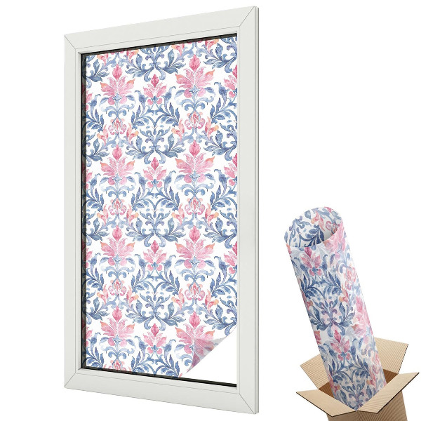 Fólie na okna proti slunci Květinová symetrie