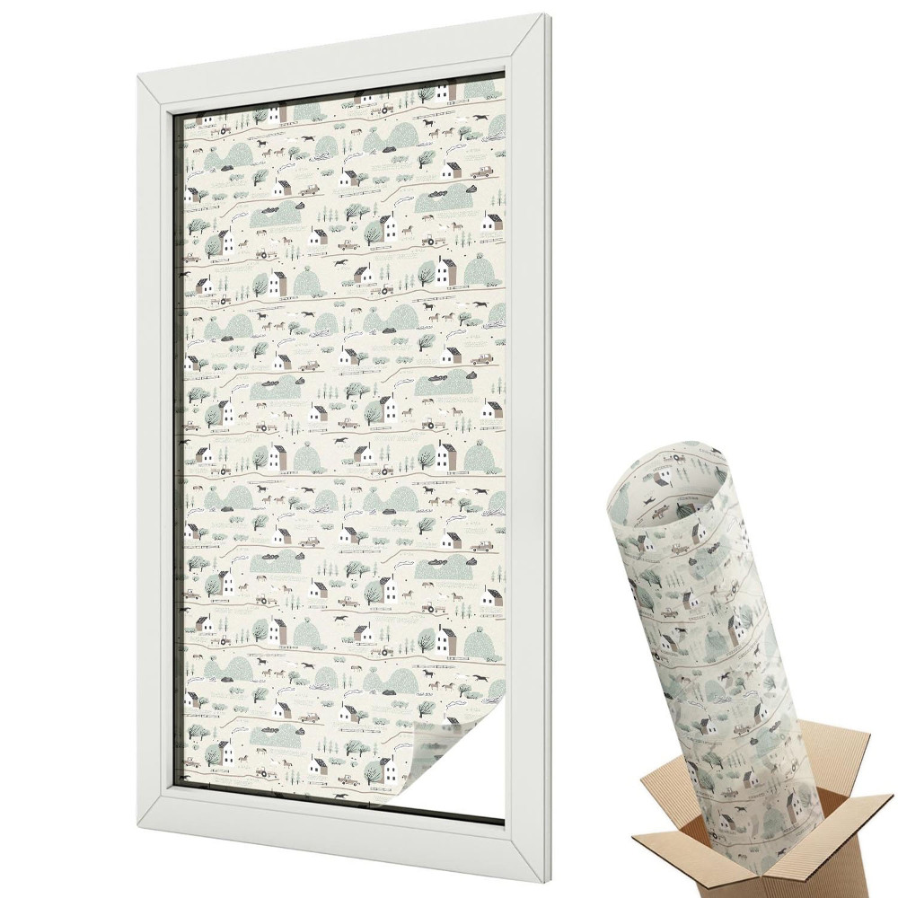 Fólie na okna aby nebylo vidět dovnitř Idylická vesnice