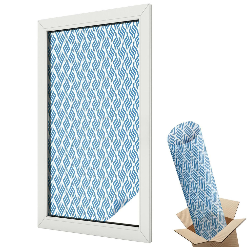 Fólie na okna proti slunci Modré vlny