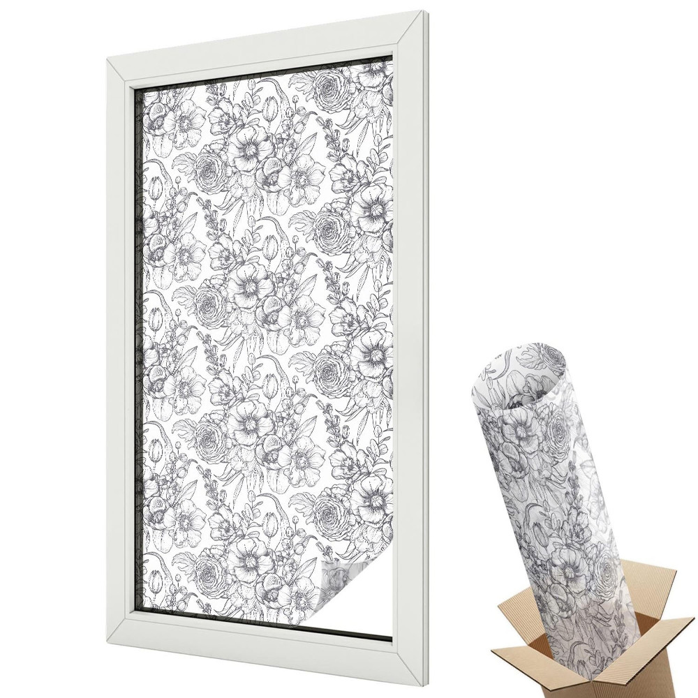 Fólie na okna aby nebylo vidět dovnitř Floristická elegance