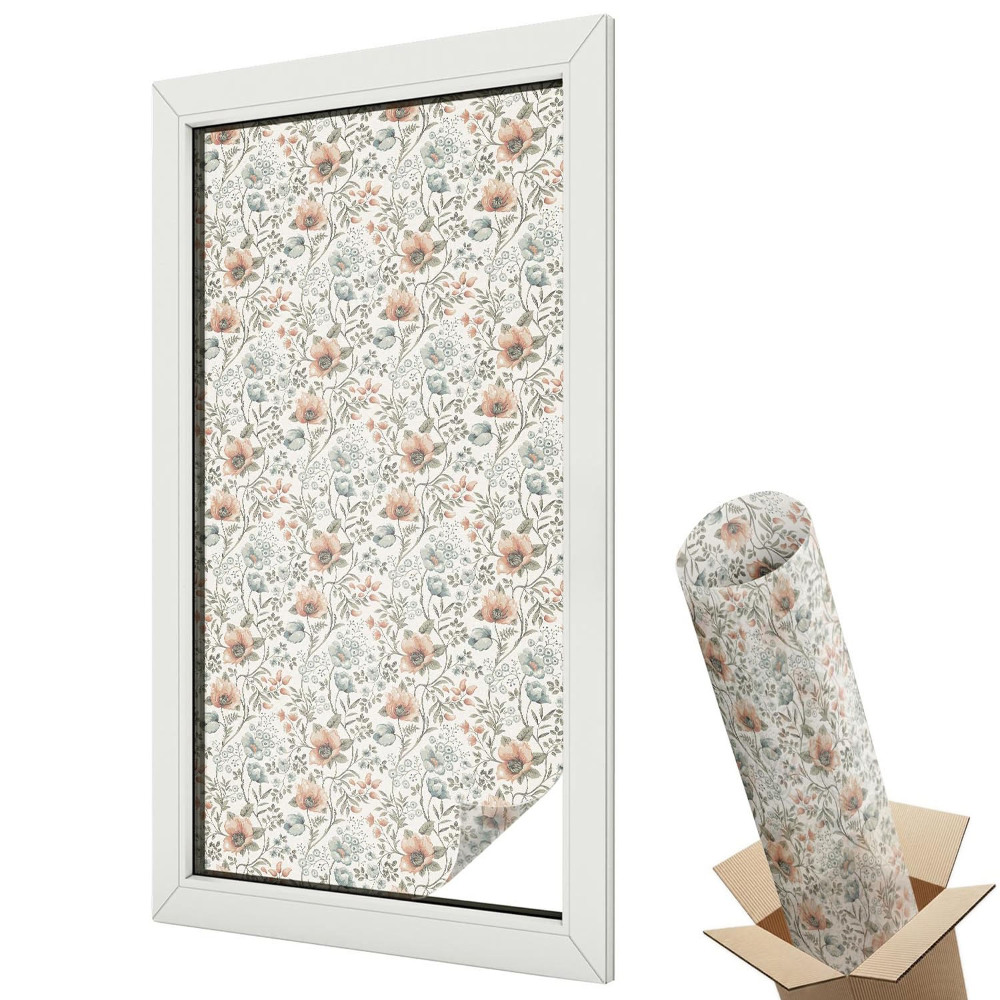 Okenní fólie Květinový vzor