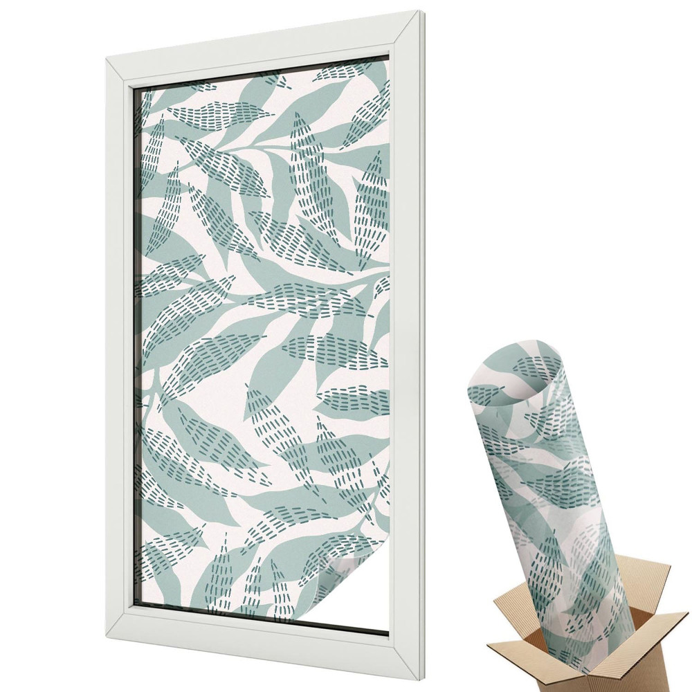 Fólie na okna proti slunci Zelené listy