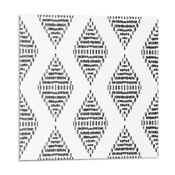 Samolepící podlahové čtverce Diamantový vzor s čarami