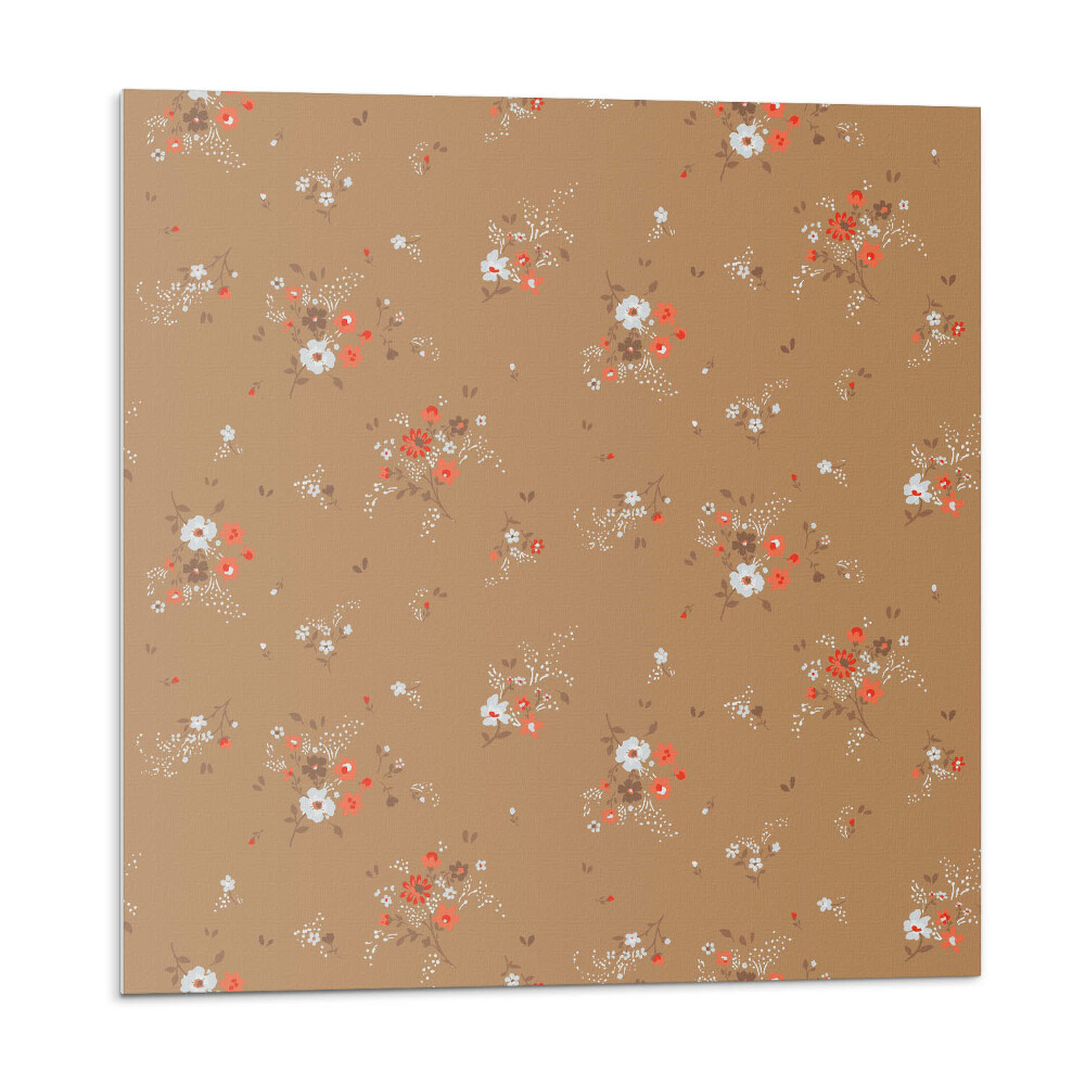 Samolepící podlahové čtverce Květinový vzor na pozadí