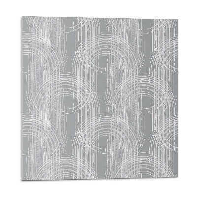 Samolepící podlahové čtverce Abstraktní kruhy v uspořádání