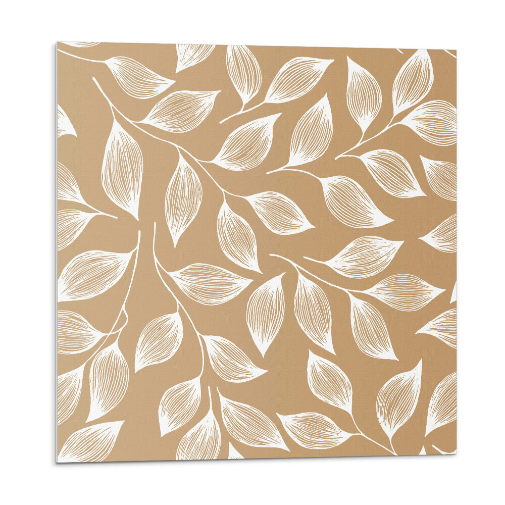 Samolepící podlahové čtverce Listy na texturu pozadí