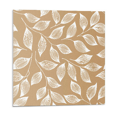 Samolepící podlahové čtverce Listy na texturu pozadí