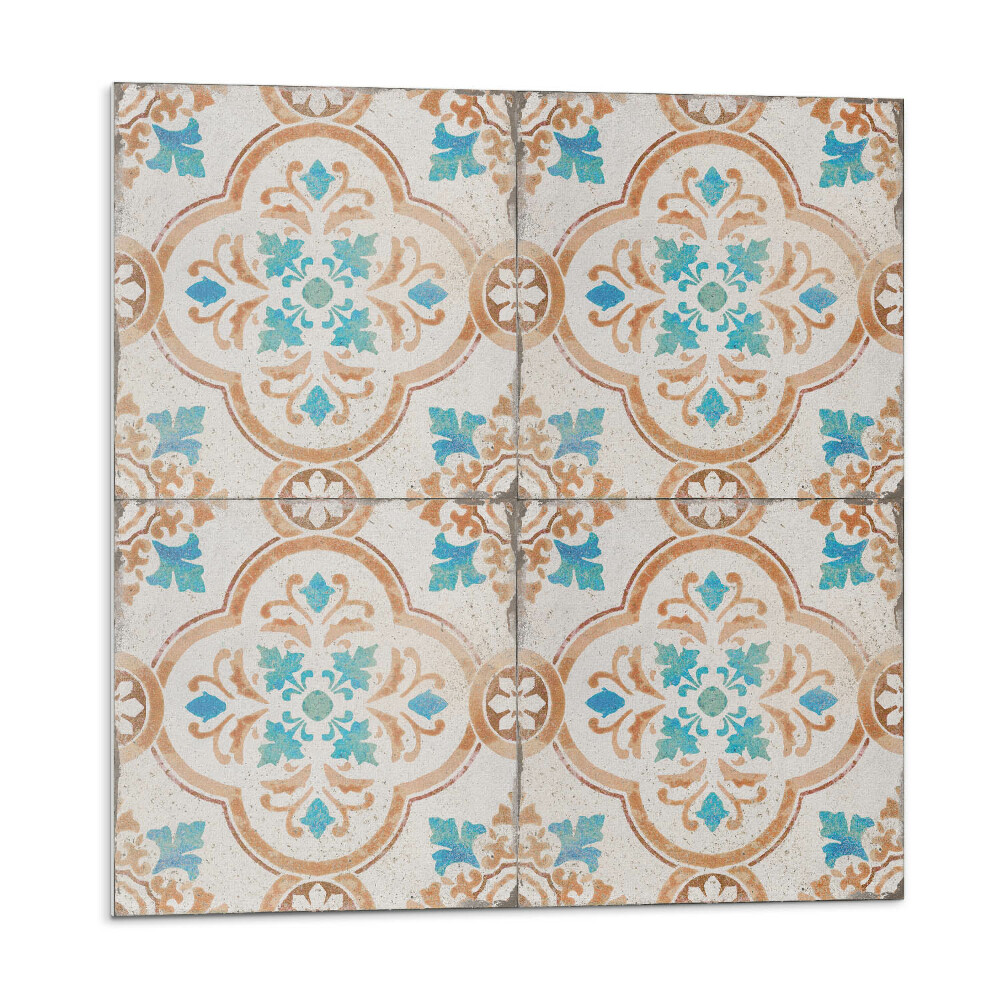 Samolepící dlaždice Dekorativní motiv s květinami