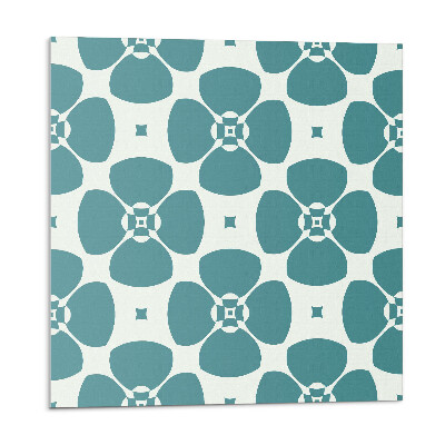 Samolepící podlahové čtverce Květinový motiv v opakujícím se vzoru