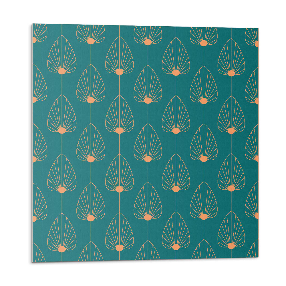 Pvc obklady Vzor listů s kruhy