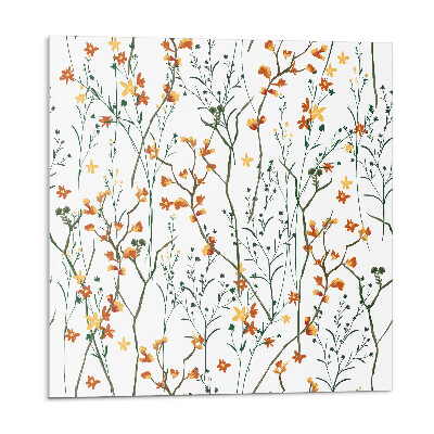 Samolepící podlahové čtverce Květinový vzor na pozadí